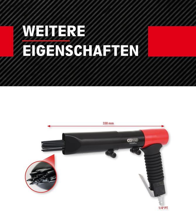 Image du produit KS Tools Dérouilleur à aiguilles pneumatique 515.3070 (Dérouilleur à aiguilles)