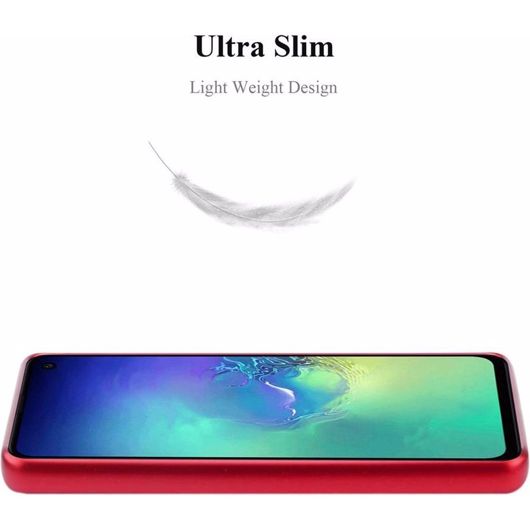 Thumbnail - Cadorabo TPU Matt Metallic Cover (Samsung Galaxy S10e), Smartphone Hülle, Rot