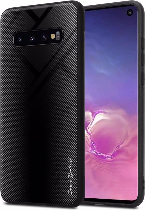Produktbild Cadorabo TPU Gestreiftes Glas Cover (Samsung Galaxy S10)