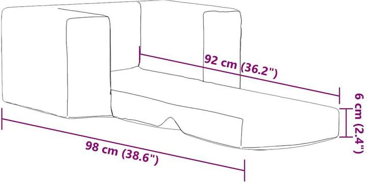 Immagine prodotto vidaXL Divano letto per bambini stelle grigio chiaro in morbido peluche