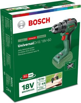 Image du produit Bosch Home & Garden Foret universel 18V-60 (Fonctionnement sur batterie)