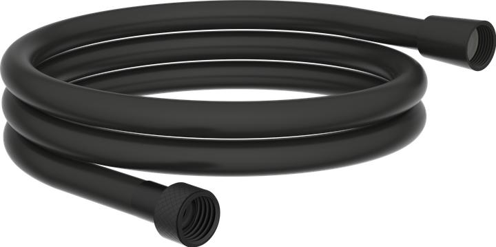 Schütte Brauseschlauch Bad 150 cm Kunststoff Schwarz Wassersparende Dichtung 63877 (150 cm)