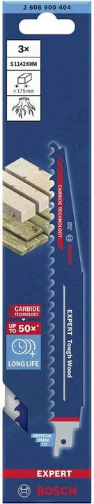 Produktbild Bosch Professional Zubehör EXPERT ‘Tough Wood’ S 1142 KHM Säbelsägeblatt, 3 Stück
