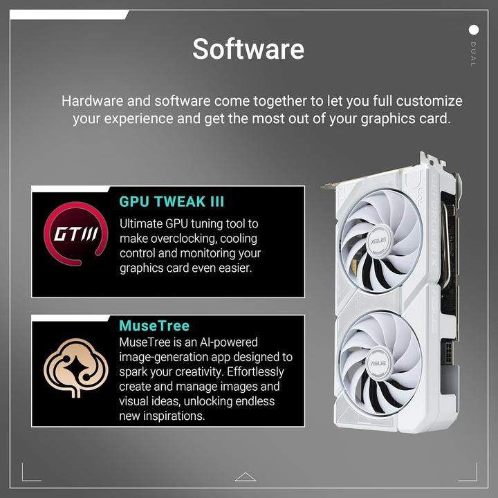 Produktbild ASUS Dual GeForce RTX 5060 Ti White OC (16 GB)