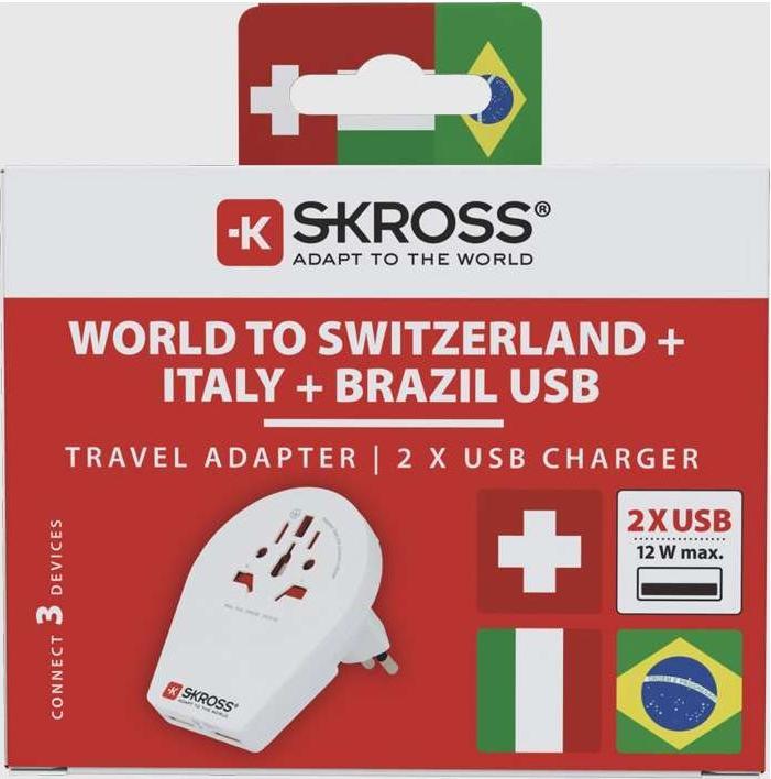 Produktbild Skross Country World to CH Italy Brazil