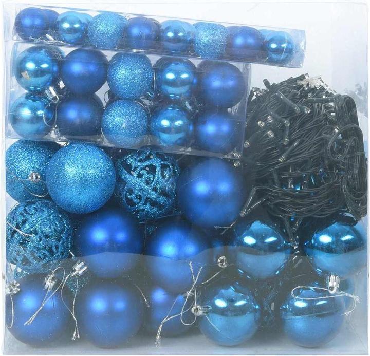 Produktbild vidaXL Weihnachtsornamente (123 -teilig)