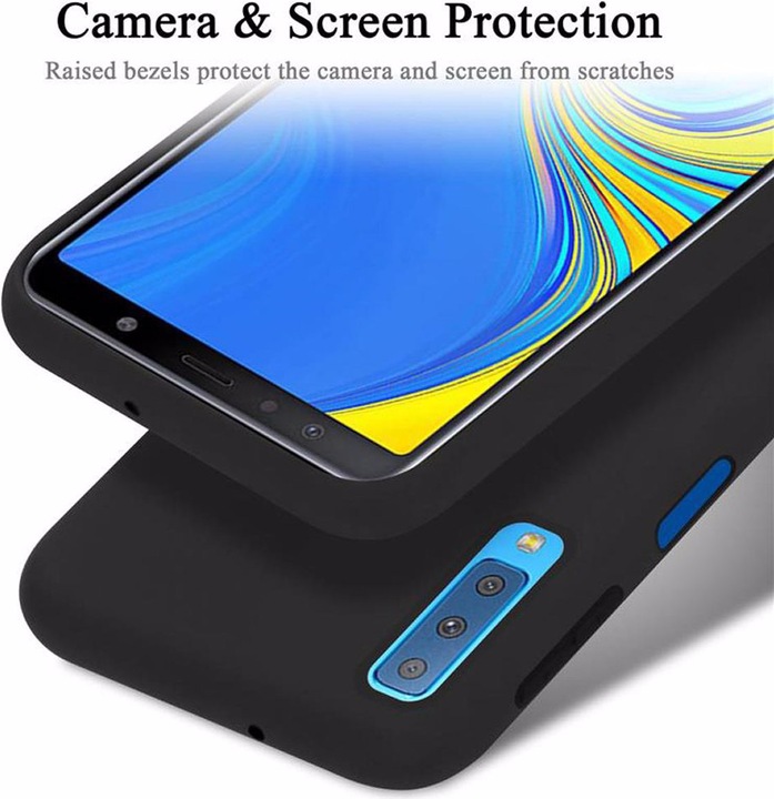 Actual product image Cadorabo TPU Liquid Silicone Case Cover (Samsung Galaxy A7 (2018))