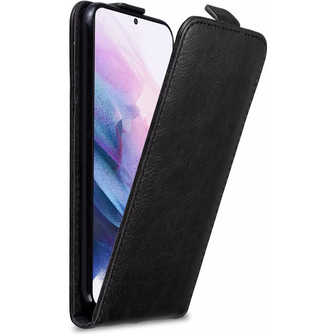 Cadorabo Flip wie Invis Cover (Samsung Galaxy S21+), Smartphone Hülle, Schwarz