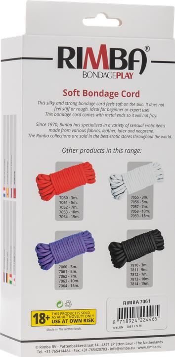 Produktbild Rimba Bondage Seil, 5 m, 100% Polyamide