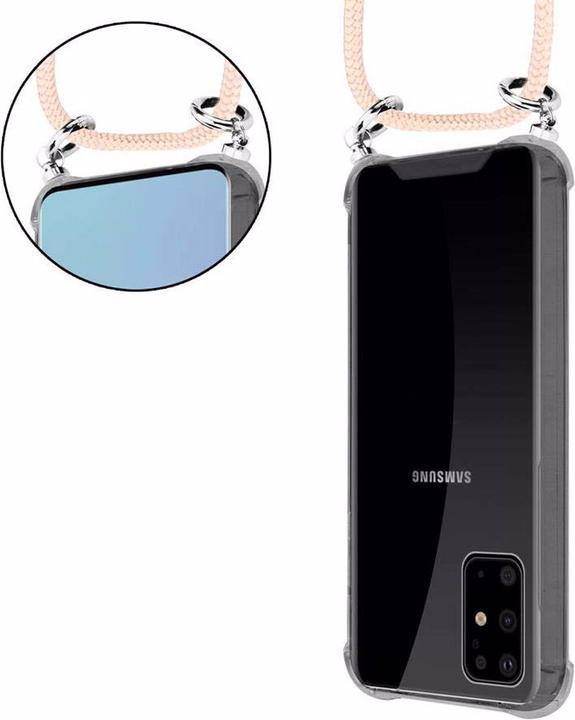 Actual product image Cadorabo TPU Mobile Phone Chain SILVER Cover
