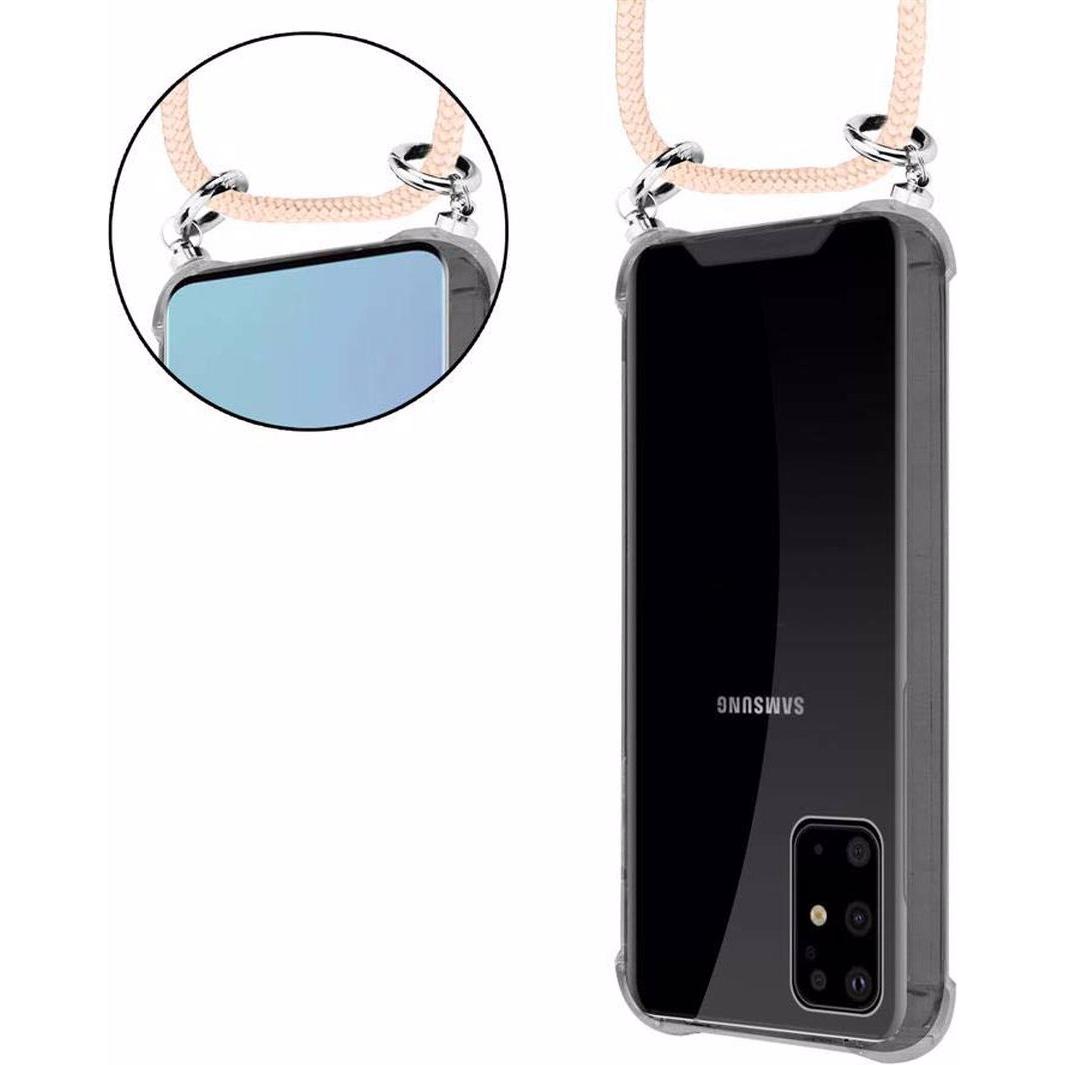 Thumbnail - Cadorabo TPU Handy Kette SILBER Cover, Handykette, Rosa