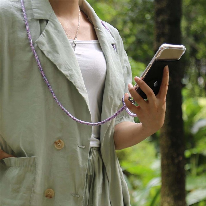 Produktbild Cadorabo TPU Handy Kette SILBER Cover