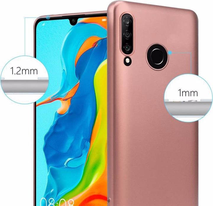 Produktbild Cadorabo TPU Matt Metallic Cover (Huawei P30 Lite)