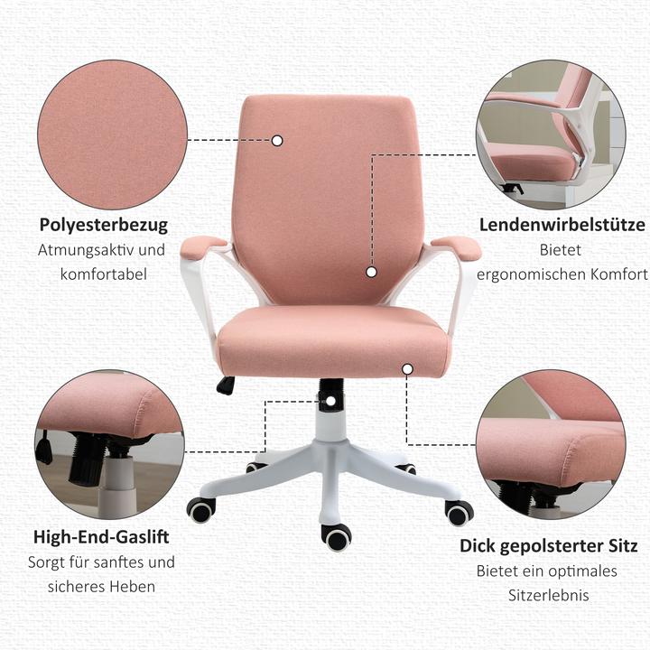 Produktbild Vinsetto Bürostuhl ergonomisches liniendesign, weiche Polsterung