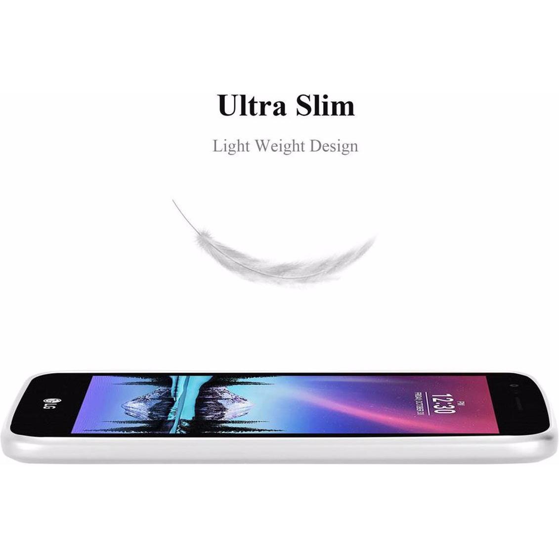 Thumbnail - Cadorabo TPU Matt Metallic Cover (LG K4), Smartphone Hülle, Silber