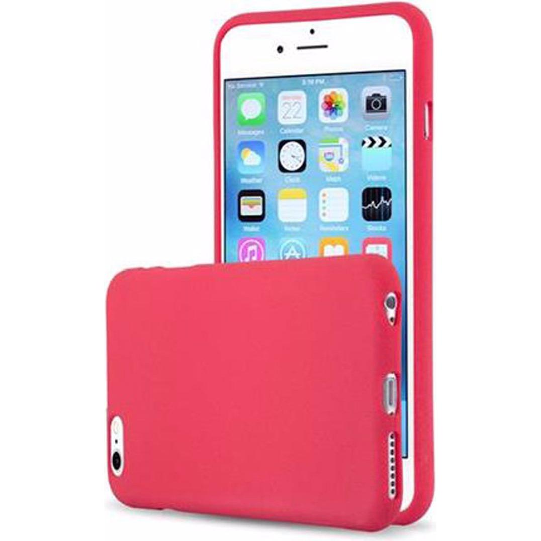 Cadorabo TPU Frosted Cover (Apple iPhone 6 Plus), Smartphone Hülle, Rot