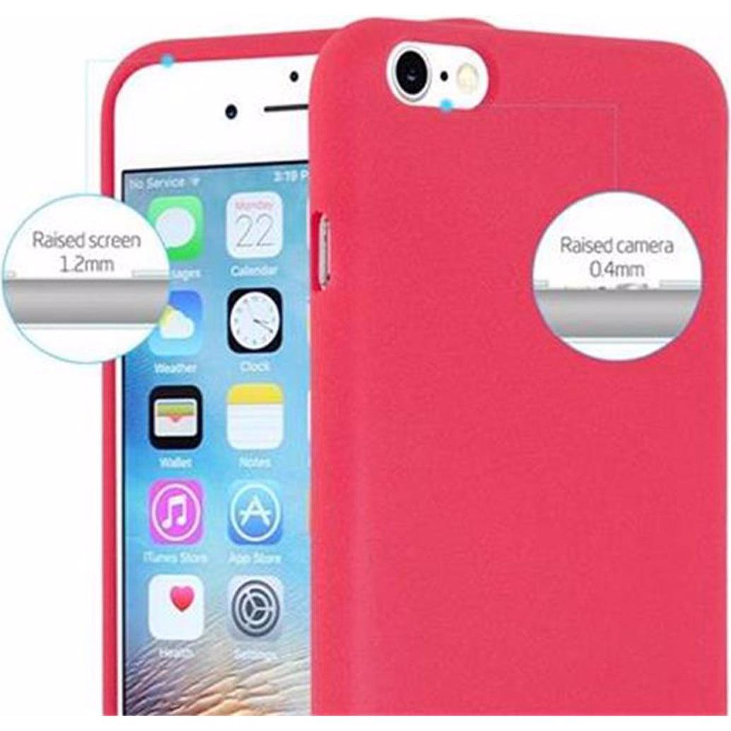 Thumbnail - Cadorabo TPU Frosted Cover (Apple iPhone 6 Plus), Smartphone Hülle, Rot