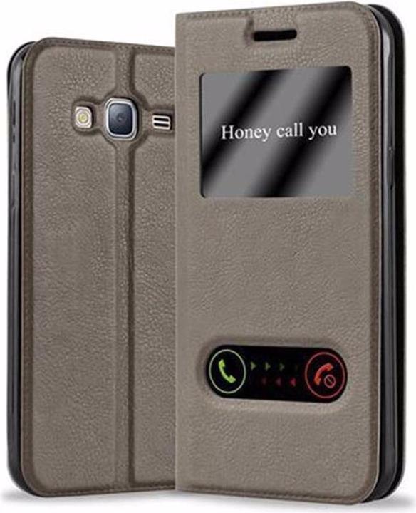 Produktbild Cadorabo Book mit View Doppelfenster Cover (Samsung Galaxy J3 (2016))