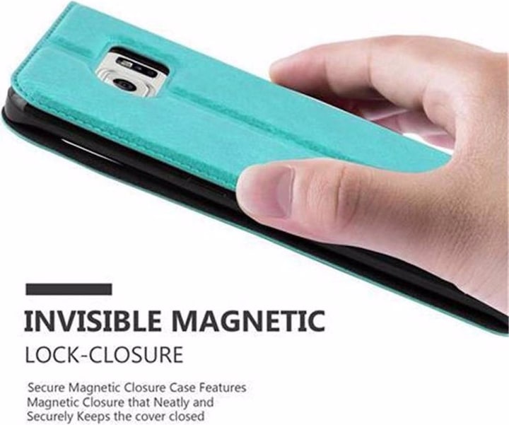 Actual product image Cadorabo Book with View double window cover (Samsung Galaxy S6 Edge)