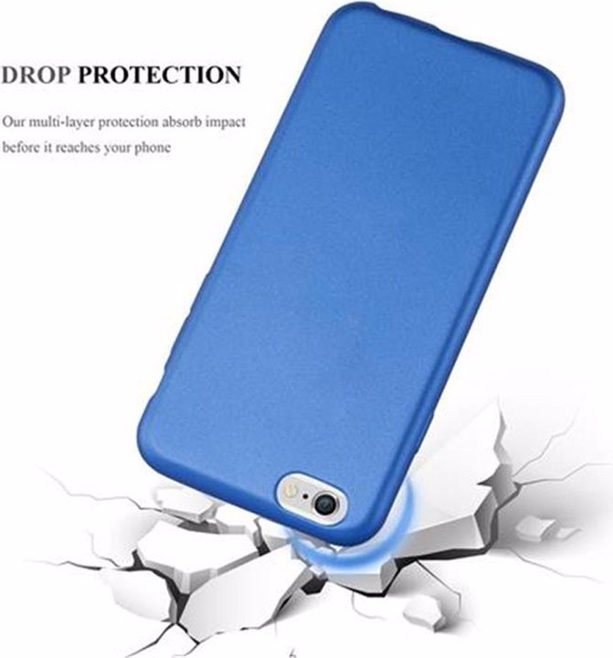 Actual product image Cadorabo TPU Matt Metallic Cover (Apple iPhone 6)