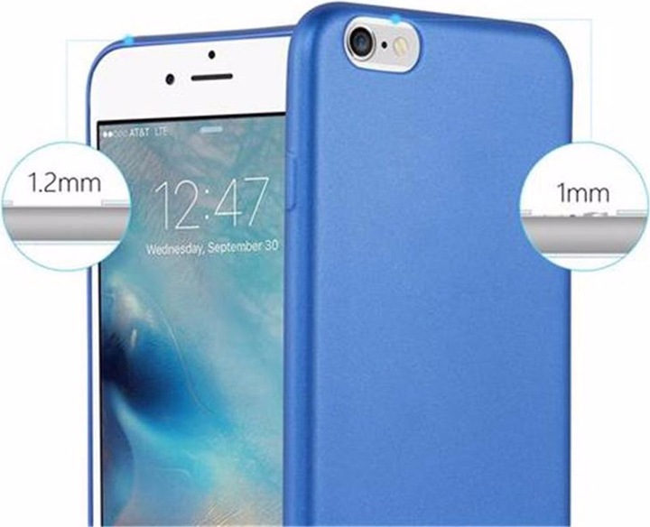 Actual product image Cadorabo TPU Matt Metallic Cover (Apple iPhone 6)