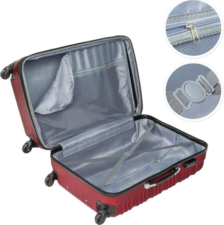 Immagine prodotto tectake Set di valigie rigide (106 l)