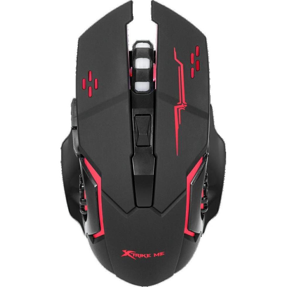 Xtrike Me Wireless gaming mouse GW-601 black (Senza fili), Mouse, Nero