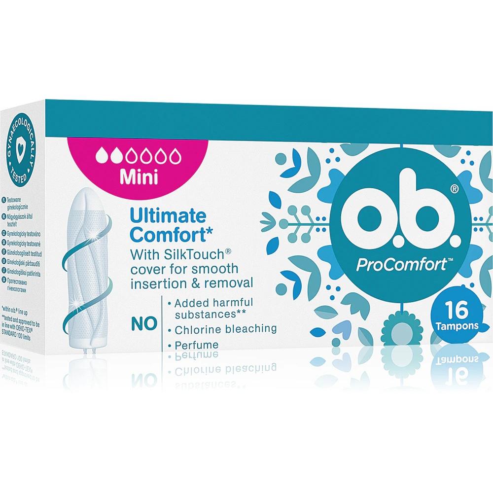 o.b., Tamponi, Tamponi ProComfort Mini - Variante: 16 pezzi (16 x, Mini)