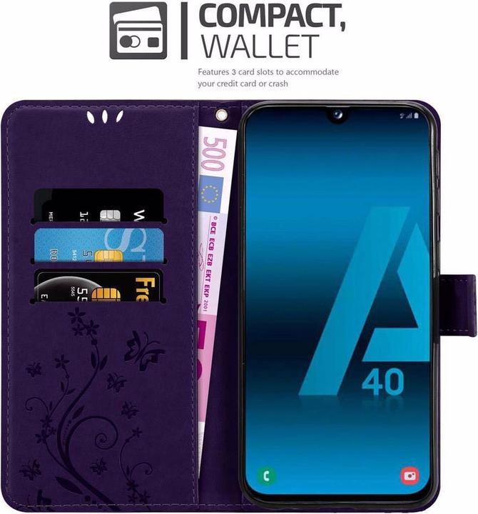 Produktbild Cadorabo Flower Book Cover (Samsung Galaxy A40)