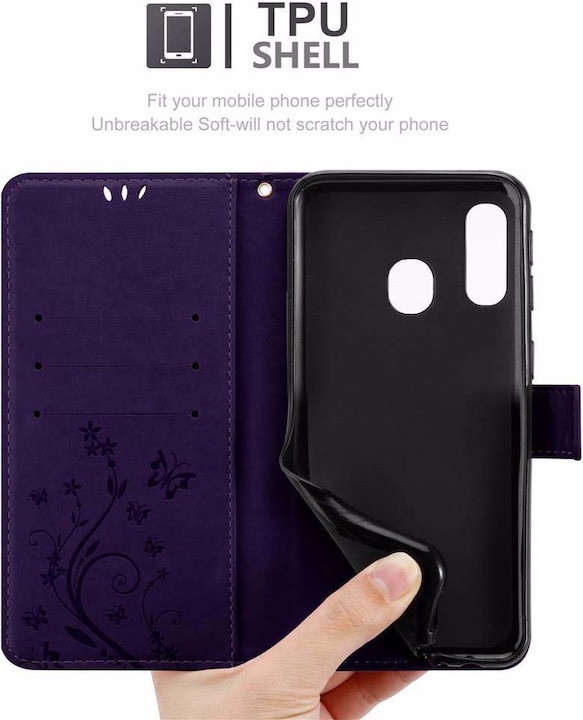 Produktbild Cadorabo Flower Book Cover (Samsung Galaxy A40)