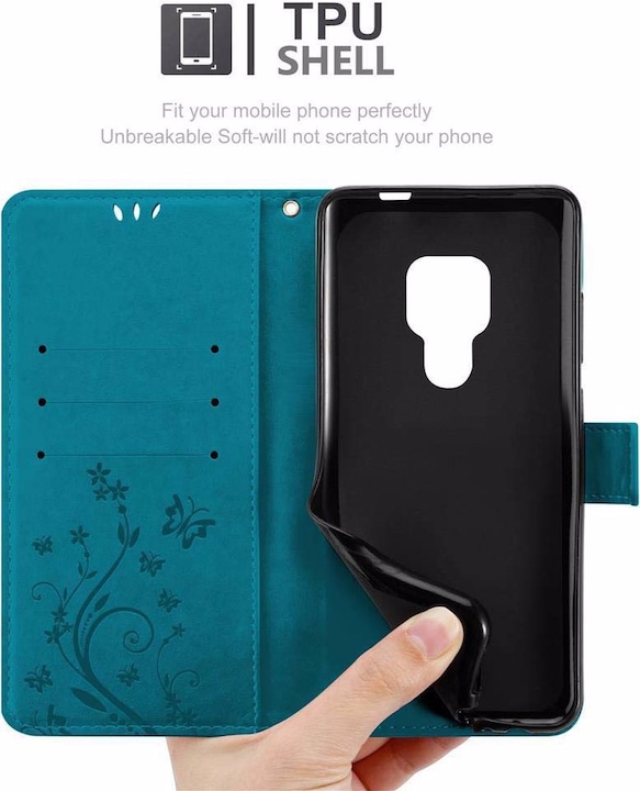 Produktbild Cadorabo Flower Book Cover (Huawei Mate 20)