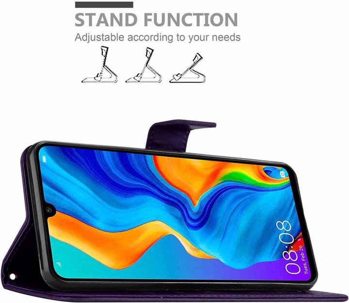 Image du produit Cadorabo Couverture du livre de fleurs (Huawei P30 Lite)
