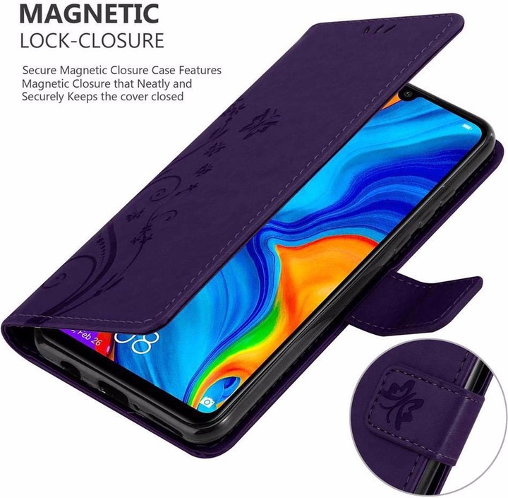 Produktbild Cadorabo Flower Book Cover (Huawei P30 Lite)