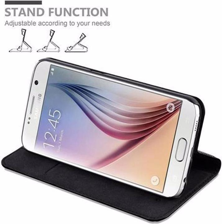 Actual product image Cadorabo Book Invisible Magnet Cover (Samsung Galaxy S6)