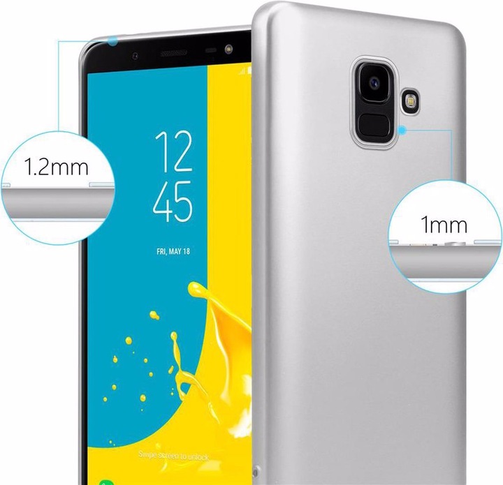 Produktbild Cadorabo TPU Matt Metallic Cover (Samsung Galaxy J6)