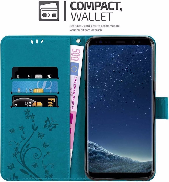 Produktbild Cadorabo Flower Book Cover (Samsung Galaxy S8)
