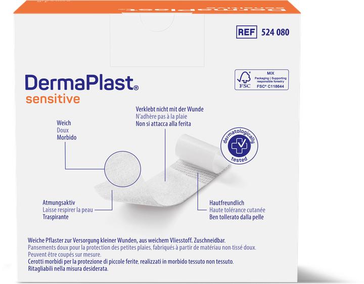 Actual product image DermaPlast Sens Schnellverb 6cmx5m weiss (1 x)