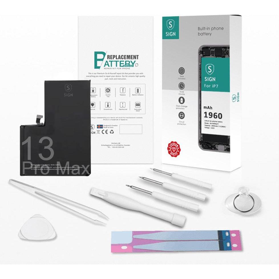 SIGN Complete Battery Replacement Kit - iPhone 13 Pro Max, Smartphone Akku