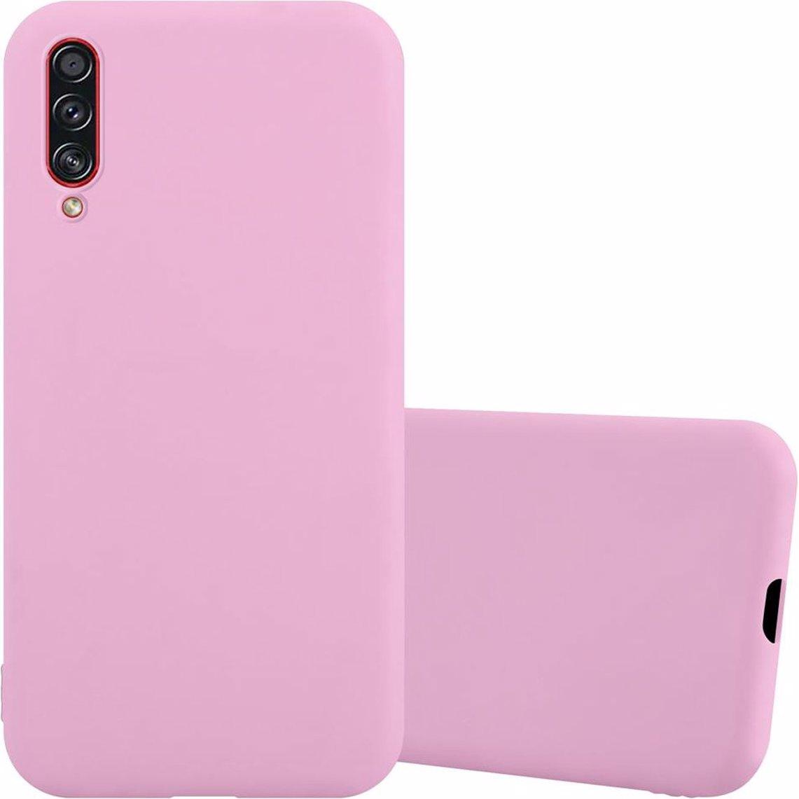 Cadorabo TPU Candy Cover (Samsung Galaxy A70S, Samsung Galaxy A70), Smartphone Hülle, Rosa