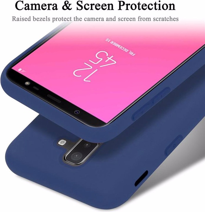 Actual product image Cadorabo TPU Liquid Silicone Case Cover (Samsung Galaxy J8 (2018))