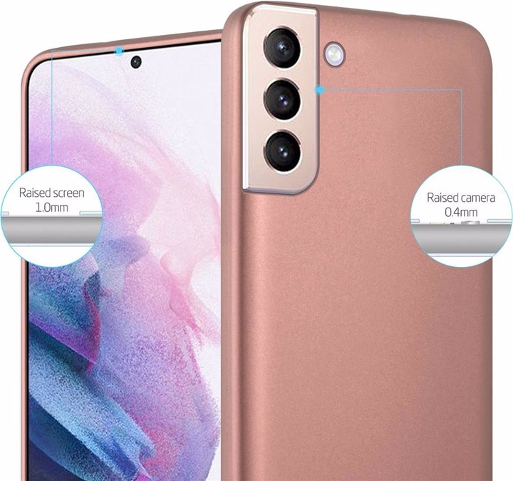Actual product image Cadorabo TPU Matt Metallic Cover (Samsung Galaxy S21+)