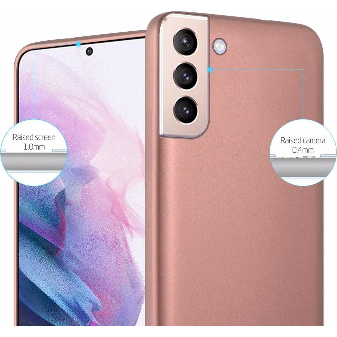 Thumbnail - Cadorabo TPU Matt Metallic Cover (Samsung Galaxy S21+), Smartphone Hülle, Rosa