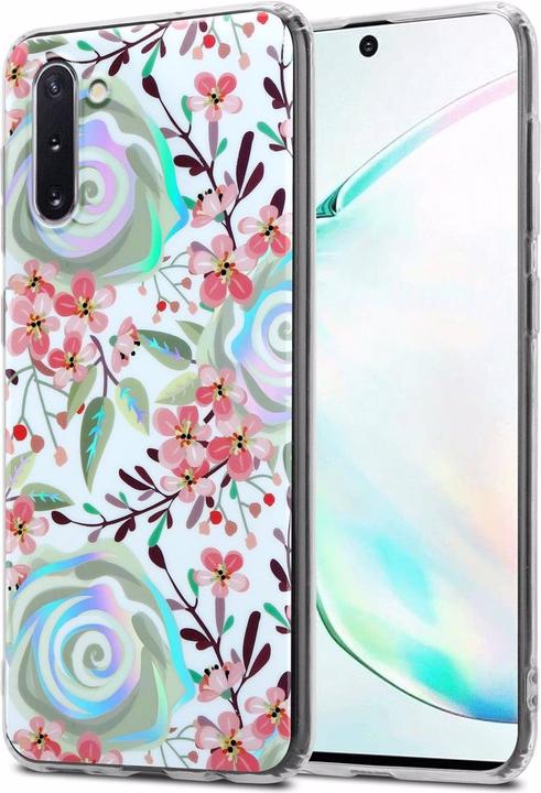 Actual product image Cadorabo IMD TPU Colorful Flowers & Leaves Cover (Samsung Galaxy Note 10)