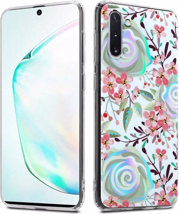 Actual product image Cadorabo IMD TPU Colorful Flowers & Leaves Cover (Samsung Galaxy Note 10)