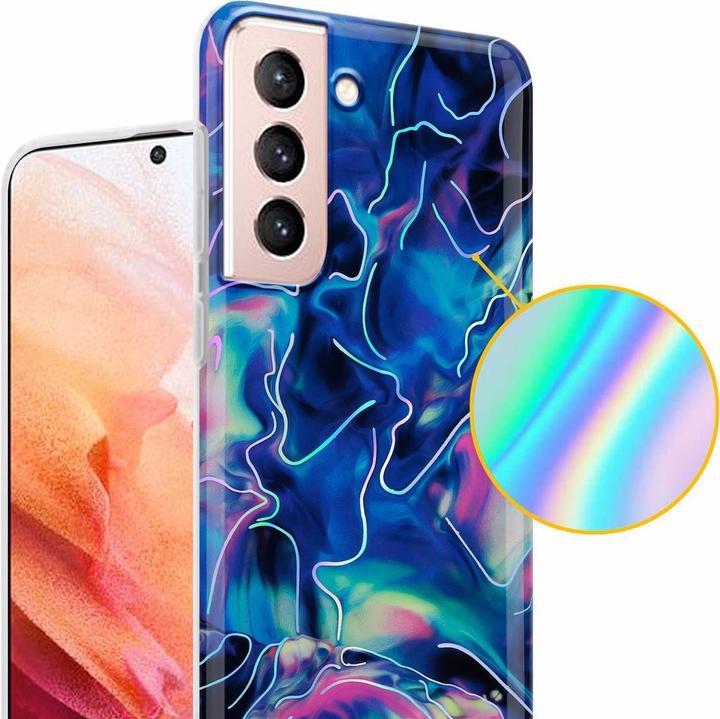 Image du produit Cadorabo Couverture IMD TPU Marbre coloré (Samsung Galaxy S21 5G)