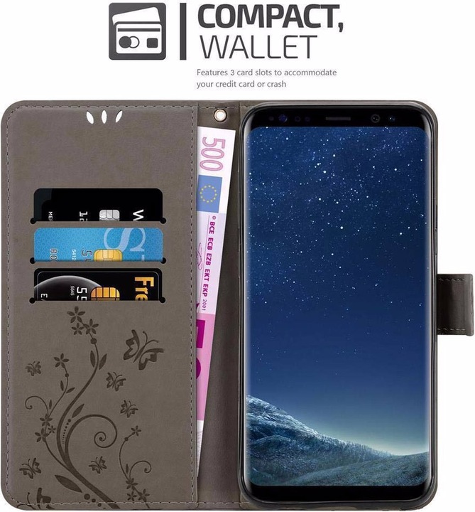 Produktbild Cadorabo Flower Book Cover (Samsung Galaxy S8)