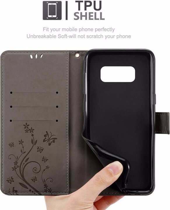 Produktbild Cadorabo Flower Book Cover (Samsung Galaxy S8)