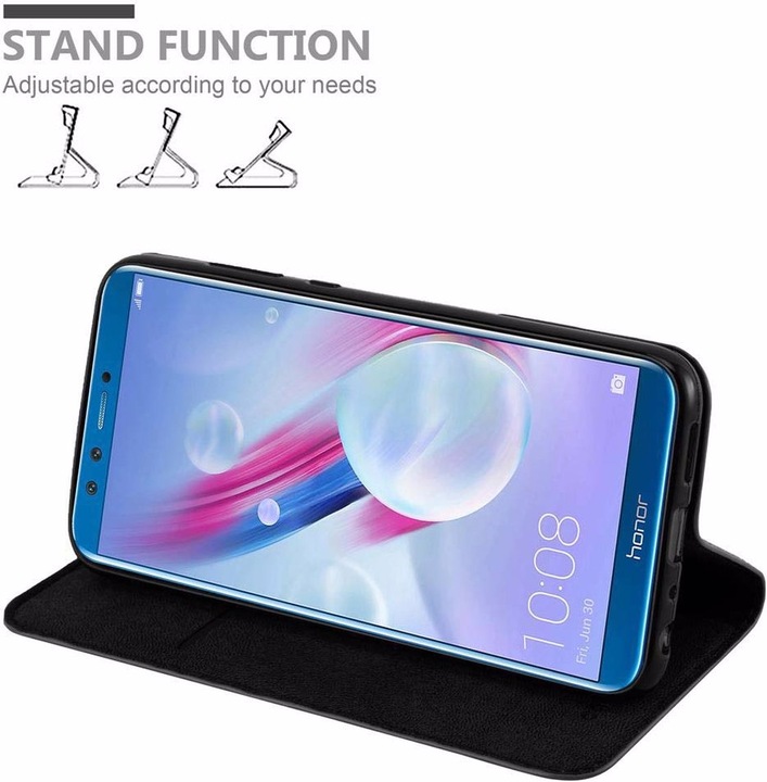 Actual product image Cadorabo Book Invisible Magnet Cover (Honor 9 Lite)