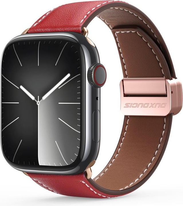 Actual product image Dux Ducis YA bracelet (42 mm, 44 mm, 45 mm, 49 mm, Genuine leather, Apple Watch Series 3, Apple Watch Series 4, Apple Watch Series 5, Apple Watch Series 6, Apple Watch Series 7, Apple Watch Series 8, Apple Watch Series 9, Apple Watch SE, Apple Watch Ultra, Apple Watch Ultra 2, Apple Watch Series 1, Apple Watch Series 2)