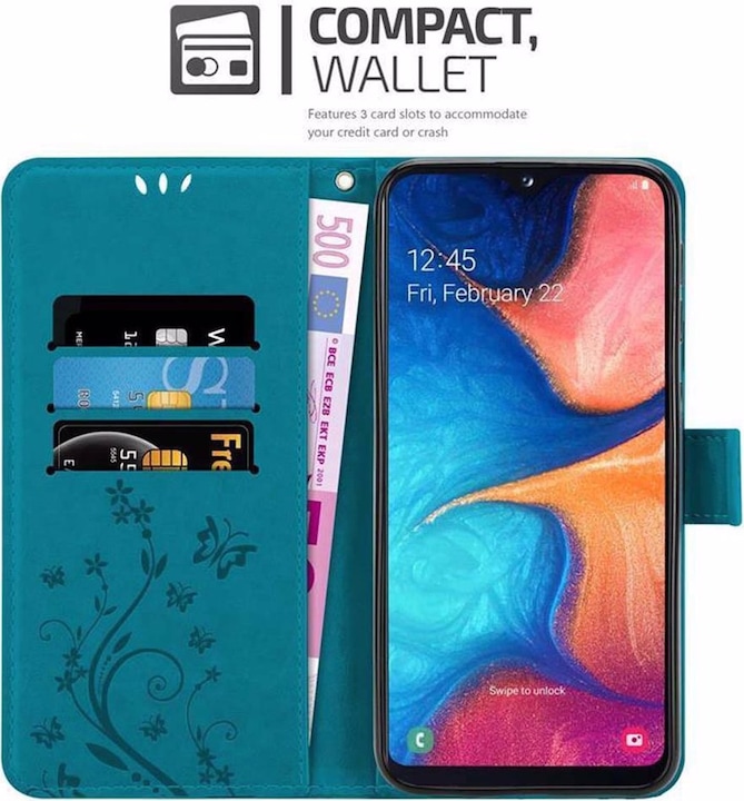 Produktbild Cadorabo Flower Book Cover (Samsung Galaxy A10e)